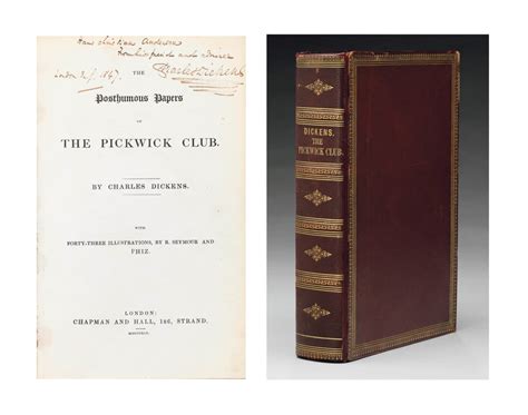 DICKENS, Charles. The Posthumous Papers of the Pickwick Club. London ...