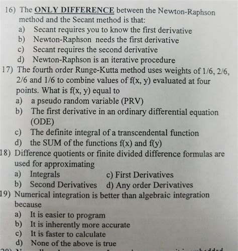 Image result for Example for Heat Question Secant Method vs Newton-Raphson