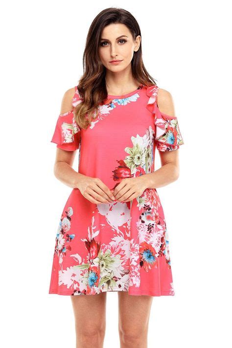 Buy womens cold shoulder summer dresses - In stock