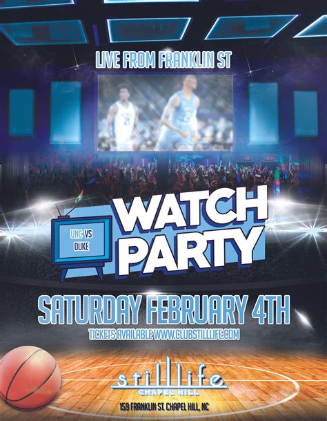 UNC vs Duke Watch Party | Still Life