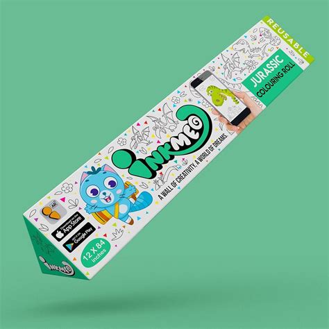 Jurassic Colouring Roll – Inkmeo