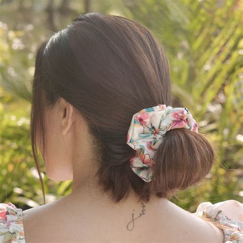 Bloom Scrunchies - Set of 3 - Multi – Hair Drama Company