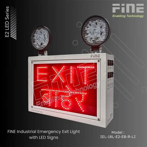 Industrial Emergency Exit With LED Sign - FINE Industrial Emergency ...