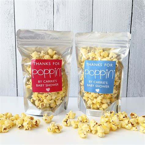 Personalized Popcorn Bags - Thanks for Popping by Bags - Bridal Shower ...