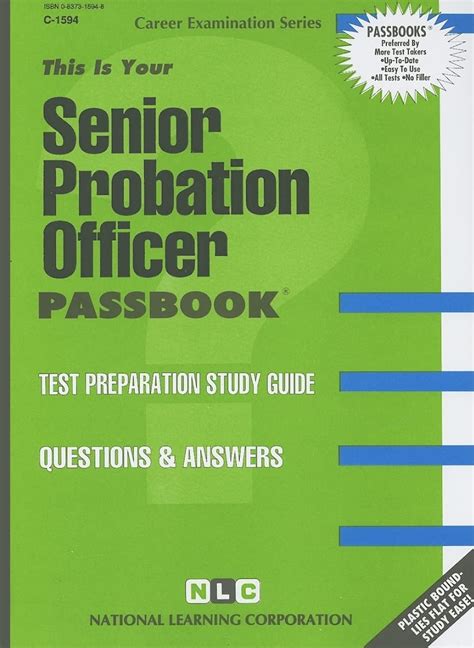 Buy Senior Probation Officer: Passbooks Study Guide (Career Examination ...
