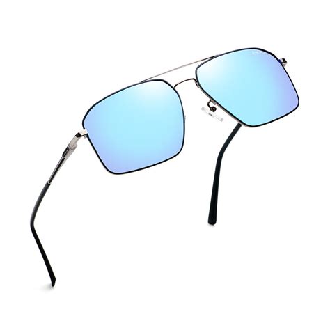 GREY JACK Polygon Polarized UV Protected Sunglasses for Men Women 1271 ...