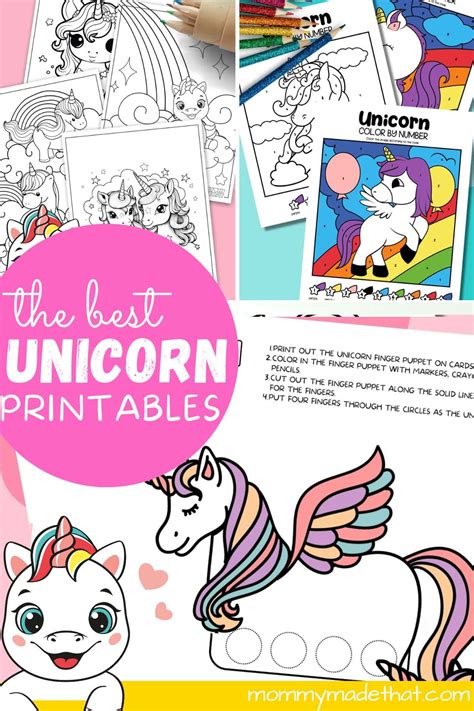 Unicorn Printables (Lots of Fun Free Activities)