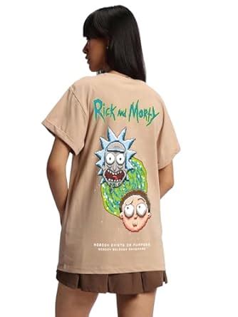 Buy Bewakoof Official Rick and Morty Merchandise Women's Graphic ...