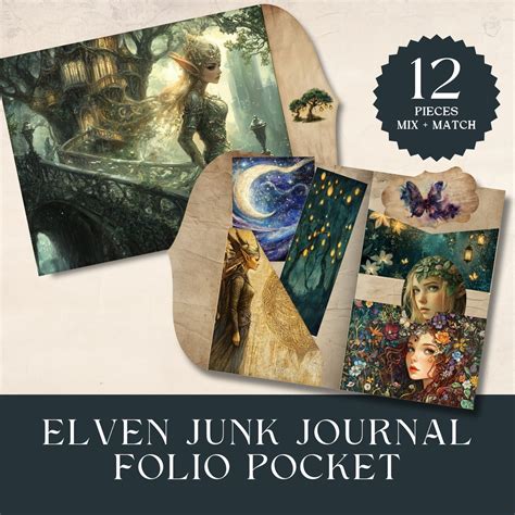 Mystical Elven Folio Kit Printable Pocket Folio for Digital ...
