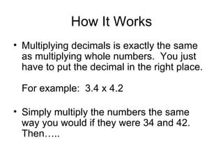 How to Multiply Decimals by Normal Numbers 的图像结果