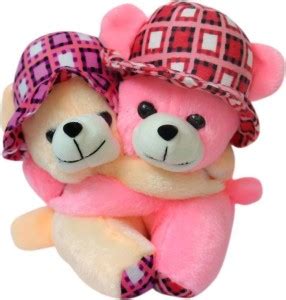 Pearl World Teddy Couple With Fancy Hat - 30 cm - Teddy Couple With ...