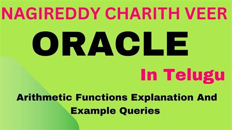 Image result for Arithmetic Functions in SQL YouTube