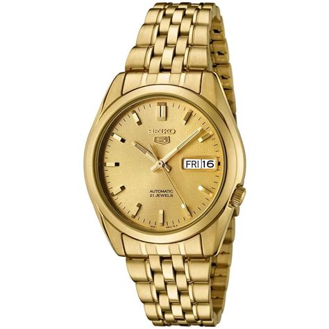 Buy Seiko Mens 5 Automatic Gold Dress Watch at Ubuy India