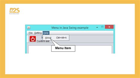 Java Swing Menu 的图像结果