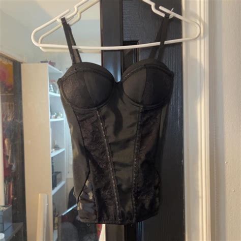 spirit halloween black corset top. worn once - Depop
