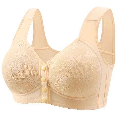 Erwazi Front Closure Bras for Women No Underwire Padded Wireless ...