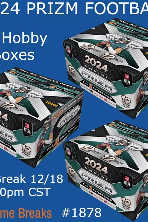RELEASE DAY!! 2024 PRIZM FOOTBALL - 3x Hobby Boxes - PICK YOUR TEAM ...