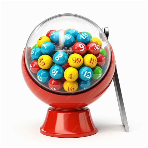 Premium AI Image | Rotating lottery drum with bingo balls lottery spin