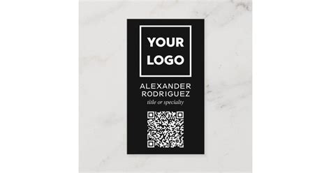 Business Cards with QR Code and Logo 的图像结果