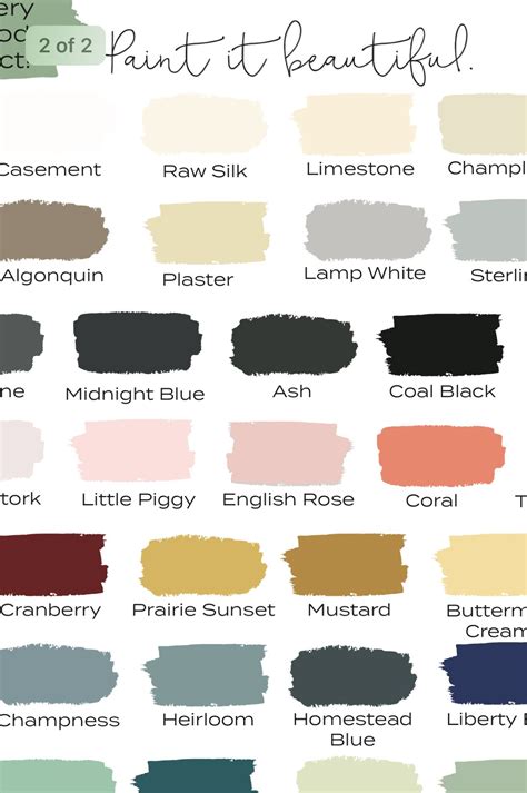 Image result for Fusion Paint Color Chart