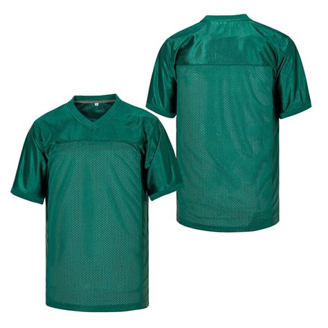 Deep Green Blank Football Jersey | Plain Mesh Football Uniform Wholesa ...