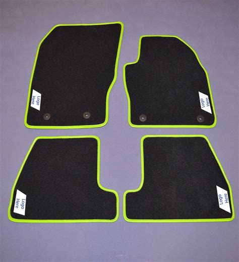 Custom Luxury Car Floor Mats To Fit In Ford Focus RS MK3 inc logos Blue ...