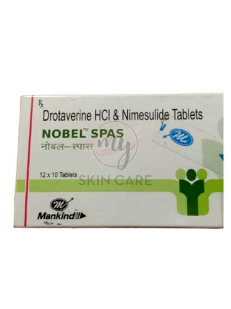 Buy Nobel Spas(1x10) Tab from Mankind Pharma Ltd in India