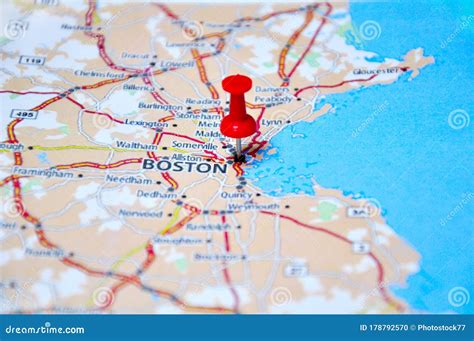 The map of USA - Boston stock photo. Image of planet - 178792570