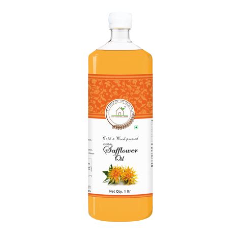 Cottage Wellness Safflower Oil Cold and Wood Pressed Edible 1Litre