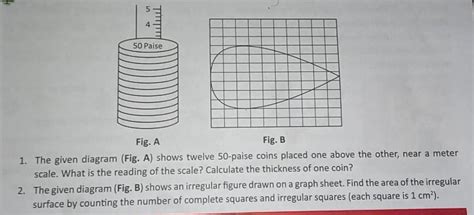 1. The given diagram (Fig. A) shows twelve 50-paise coins placed one ...