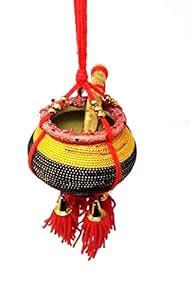 Buy Excel Impex Insej Uri Krishna Butter Pot Car Hanging Decor, Kerala ...