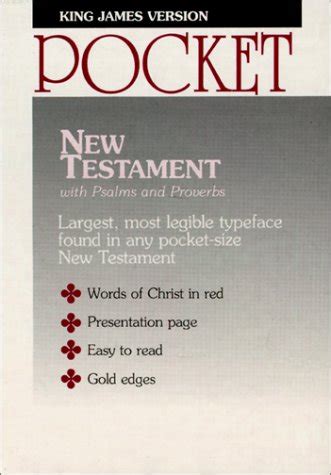 Buy Holy Bible: New Testament King James Version/Black Pocket Imitation ...