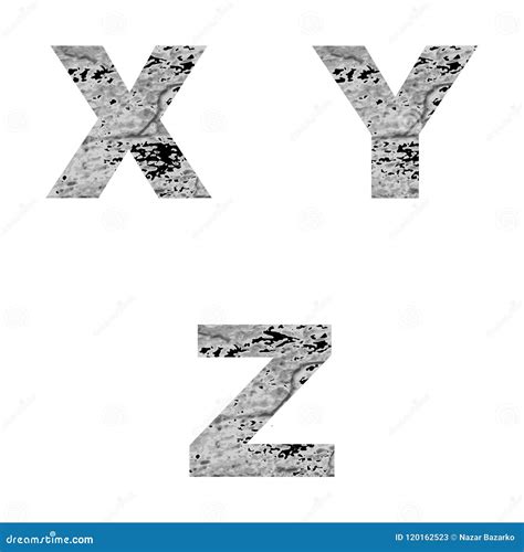 Decorative Letters. X, Y, Z. Vector Stock Illustration - Illustration of sign, type: 120162523