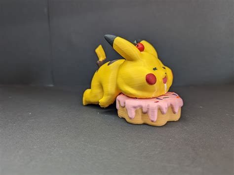3D print POKEMON CHONKIEST ,FAT AND CUTEST PIKACHU WITH CHERRY AND CAKE • made with Snapmaker・Cults