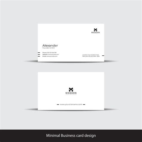Simple Business Card Template 的图像结果
