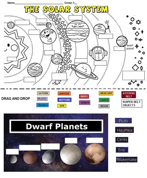 Image result for Worksheet On Solar System