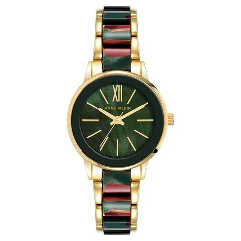 Buy Online Anne Klein Quartz Analog Green Dial Plastic Strap Watch for ...
