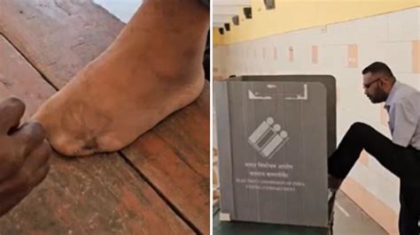 Inspiring Video: Man Who Lost Both Hands 20 Years Ago Casts Vote Using ...