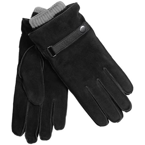 Mens Black Gloves Suede at Sherlyn Weyer blog