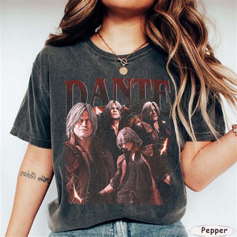 Dante Devil May Cry T-shirt: Comfort Colors Vintage Style, Oversized ...