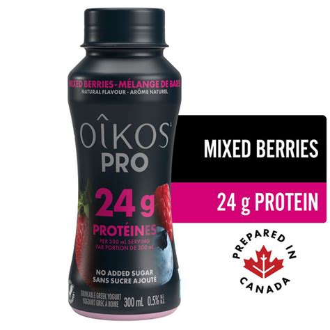 Oikos Pro High Protein Yogurt Drink, Mixed Berries, (300 ml) Delivery ...
