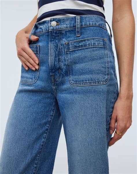 The Tall Emmett Wide-Leg Full Length Jean: Patch Pocket Edition | Madewell