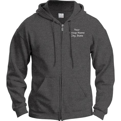 Personalized Zip Hooded Sweatshirts