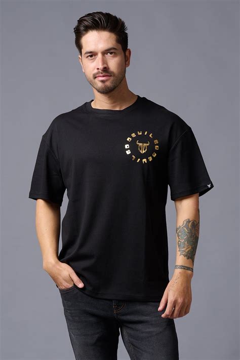 Plain Dark Green Oversized T-Shirt for Men by Go Devil