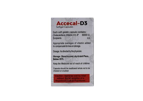 Accecal D3: Uses, Price, Side Effects, and Substitutes