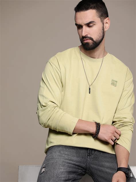 The Roadster Lifestyle Co. Oversized Fit Back Printed Pure Cotton T ...