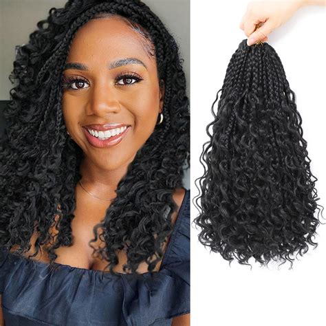 Buy 14 Inch 8 Packs Crochet Box Braids, Goddess Box Braids Crochet Hair ...