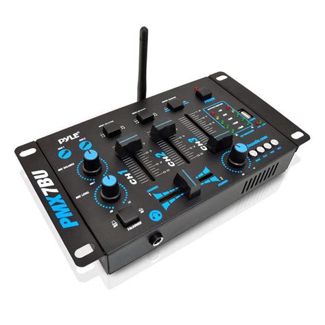 Buy Pyle - Pro Wireless DJ Audio Mixer - 3 Channel Bluetooth Compatible ...