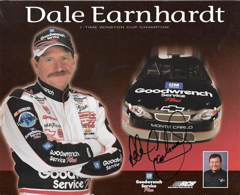 DALE EARNHARDT SR NASCAR LEGEND SIGNED AUTOGRAPHED 8X10 PHOTO W/COA ...