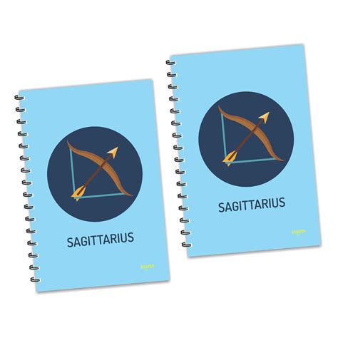 ESCAPER Sagittarius Zodiac Diary (Ruled- A5 Size), Zodiac Sign Diary ...